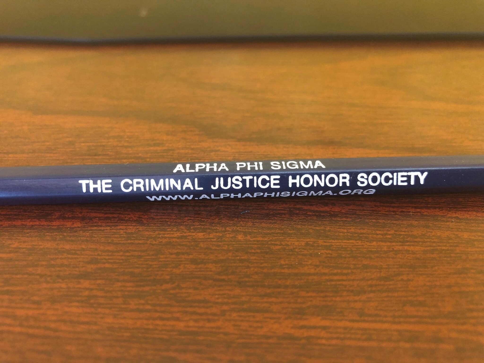 Alpha Phi Sigma Pencil - Hex Blue With Eraser | Alpha Phi Sigma