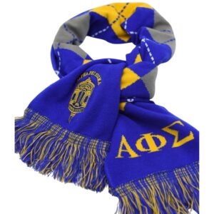 Alpha Phi Sigma Argyle Scarf