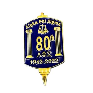 Blue gold 80th anniversary Alpha Phi Sigma pin