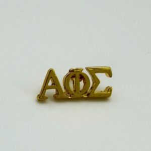 Gold Alpha Phi Sigma pin