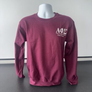 Alpha Phi Sigma Sweatshirt - Signature Key - Maroon