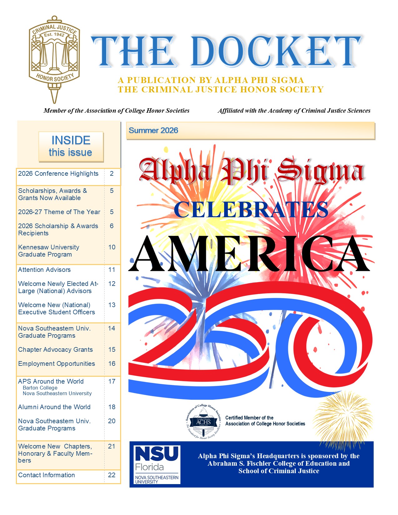 DOCKET Summer 2026